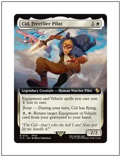 1x Cid, Freeflier Pilot, Extended Art, Magic the Gathering MTG NM - Image 1