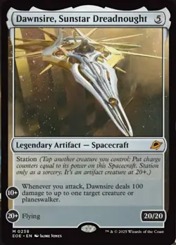 MTG Dawnsire, Sunstar Dreadnought - Foil, Edge of Eternities, Near Mint, English - Image 1