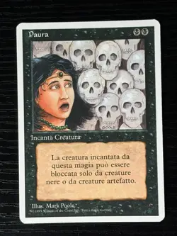 Magic MTG Italian Revised Fear Artist Proof Near Mint - Only 50 Exist! - Image 1