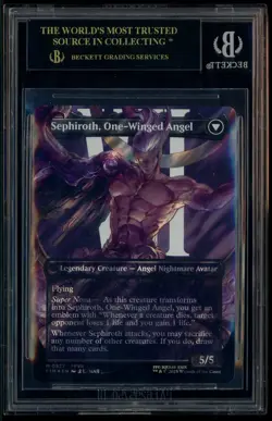 2025 MTG Final Fantasy Borderless Surge Foil #0527 Sephiroth BGS 10 BLACK LABEL - Image 2