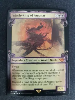 MTG Witch-king of Angmar Lotr : Tales of Middle-earth #565 Scroll *FOIL* - Image 1