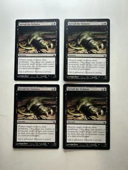 Spread the Sickness X4 LP Mirrodin Besieged Magic The Gathering Mtg Light Play - Image 1