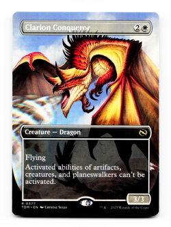 Clarion Conqueror (Borderless) - [Tarkir: Dragonstorm] MTG Magic ⚪ - Image 1