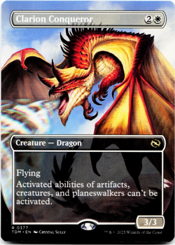 Clarion Conqueror (Borderless) - [Tarkir: Dragonstorm] MTG Magic ⚪ - Image 3