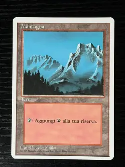 Magic MTG Italian Revised Mountain Artist Proof Near Mint - Only 50 Exist! - Image 1