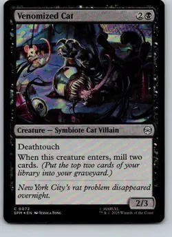 Venomized Cat Foil SPM #72 MTG - Image 1