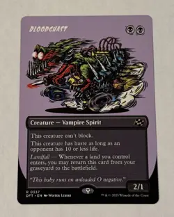 MTG Bloodghast - Aetherdrift BORDERLESS NM - Image 1