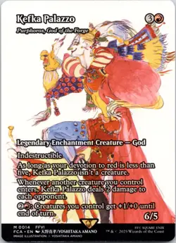 Kefka Palazzo - Purphoros, God of the Forge (Showcase) 14 FCA LP MTG - Image 1