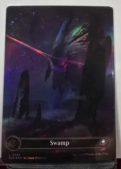 (7x) Swamp (Borderless) EoE LOT - ONE foil - SIX nonfoil - Image 1