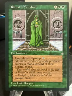 MTG Magic the Gathering Ice Age Ritual of Subdual 317 - Image 1