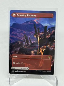 MTG Kaldheim #291 Blightstep Searstep Pathway Extended Borderless NM - Image 2