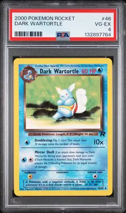 2000 POKEMON ROCKET #46 DARK WARTORTLE PSA 4 - Image 1