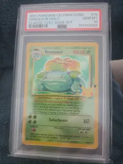 2021 Pokemon Celebrations Classic Coll #15 Venusaur Holo PSA 10 GEM MINT - Image 2