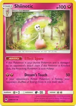4x NM-Mint Shiinotic - 148/214 - Uncommon Pokemon Lost Thunder - Image 1