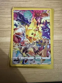 Pokemon Pikachu Full Art Holo Secret Rare 160/159 Crown Zenith 70 HP Wild Charge - Image 1