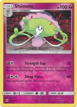4x NM-Mint Shiinotic - 98/147 - Rare Pokemon Burning Shadows - Image 1