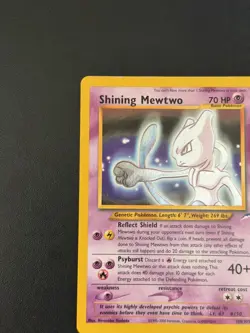 SHINING MEWTWO 2002 POKEMON NEO DESTINY TRIPLE RARE HOLO 109/105 - Image 4