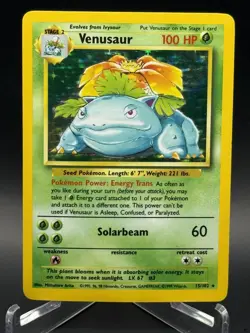 Pokemon TCG Venusaur Base Set Holo 15/102 - Image 1