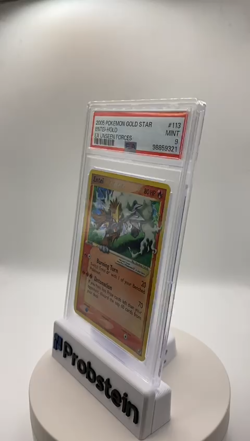 PSA 9 ENTEI GOLD STAR HOLO EX UNSEEN FORCES 2005 POKEMON #113 MINT - Image 2