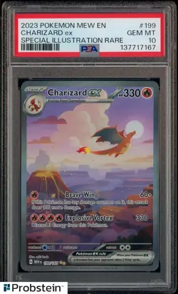 2023 Pokemon MEW EN Special Illustration Rare #199 Charizard ex PSA 10 GEM MINT - Image 1