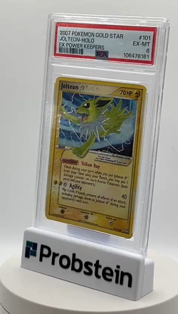 2007 Pokemon Gold Star EX Power Keepers #101 Jolteon Holo PSA 6 EX-MT - Image 2