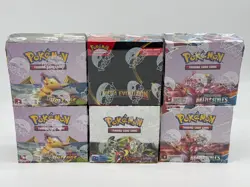 6x Pokemon TCG Booster Boxes SEALED ME01/SV BASE Battle Styles & Vivid Voltage - Image 1