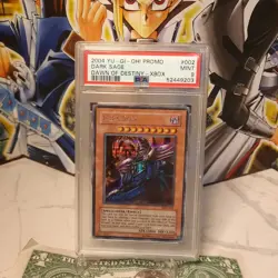 PSA 9 Dark Sage Yu-Gi-Oh! Promo DOD-002 Dawn of Destiny 2004 XBOX - Image 1