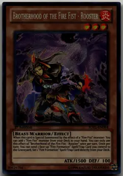 Brotherhood of the Fire Fist - Rooster Secret Rare Judgment of the Light JOTL-EN - Image 1