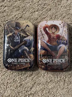 One Piece Tin Pack Set Vol 2 Factory Sealed 2 TIN LOT IN HAND Ready To Ship New - Image 1