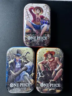 One Piece Tin Pack Set Vol 2| Factory Sealed 3 TIN LOT I Complete Set OP13 - Image 1