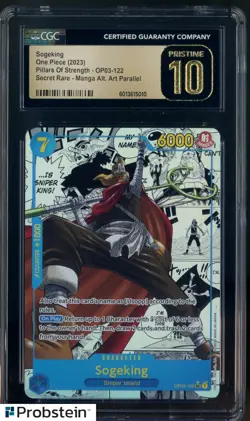 2023 One Piece OP13 Manga Alternate Art #122 Sogeking CGC 10 PRISTINE - Image 1