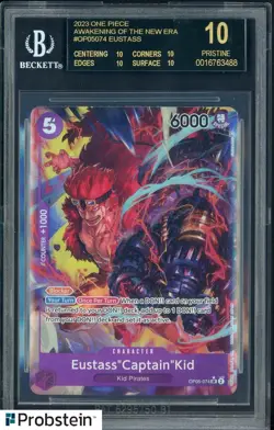 2023 One Piece Awakening of the New Era #074 Eustass BGS 10 BLACK LABEL - Image 1