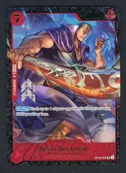 2025 One Piece English Official Event Top Prize #009 Benn Beckman - Image 1