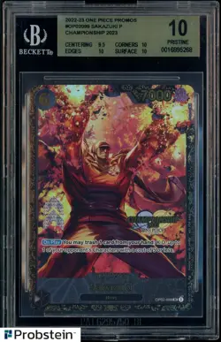 One Piece Promo Sakazuki Championship Top 16 #099 BGS 10 ENGLISH - Image 1