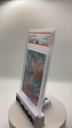 2022 One Piece OP01 EN Pre-Errata Alpha Alternate Art #016 Nami PSA 10 GEM MINT - Image 2
