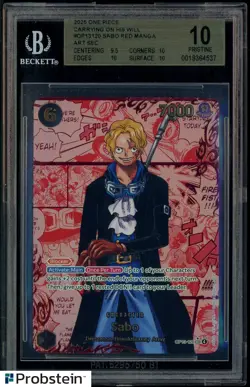 2025 One Piece Carrying on His Will OP13-120 Sabo Red Manga BGS 10 PRISTINE - Image 1