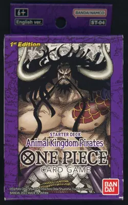 2022 One Piece Super Pre-release Starter Deck Animal Kingdom Pirates ST04 1st Ed - Image 1