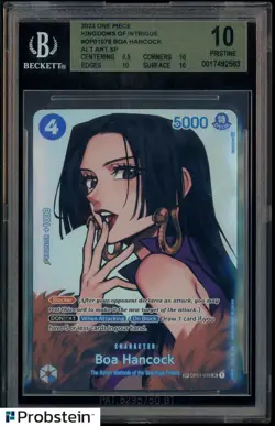 2023 One Piece Kingdoms of Intrigue #OP01078 Boa Hancock Alt SP BGS 10 PRISTINE - Image 1
