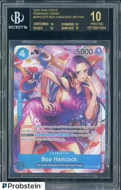 2022 One Piece Romance Dawn EN #OP01078 Boa Hancock SR BGS 10 BLACK LABEL - Image 1