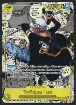 2024 One Piece OP10 English Manga Alternate Art #119 Trafalgar Law - Image 1