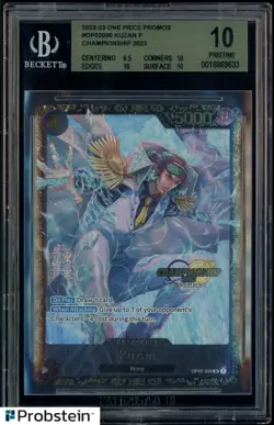 2023 One Piece Promos Offline Regional Top 32 #096 Kuzan BGS 10 English PRISTINE - Image 1