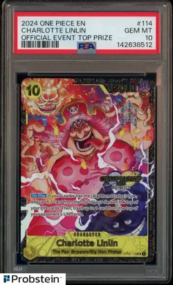 2024 One Piece EN Official Event Top Prize Championship Charlotte Linlin PSA 10 - Image 1
