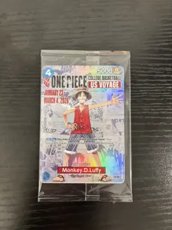 DISCOUNT 2* One Piece Monkey.D.Luffy (055) (College Basketball US Voyage SEALED) - Image 3