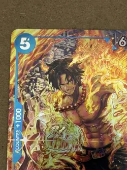 One Piece CCG Portgas.D.Ace OP08-052 Rare Alt Art Holo Foil English - Image 3