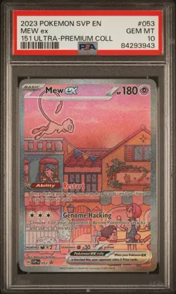 Pokemon Mew ex SVP053 151 Ultra Premium Promo Card PSA 10 Gem Mint - Image 1