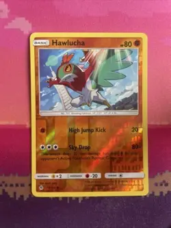 Pokemon Card Hawlucha Forbidden Light Reverse Holo 70/131 Near Mint - Image 1
