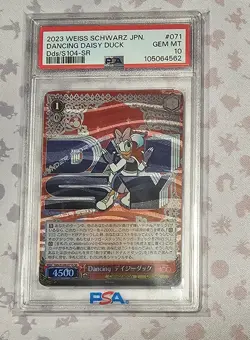 2023 Weiss Schwarz Japanese Disney 100 Dancing Daisy Duck SR Psa 10 - Image 1