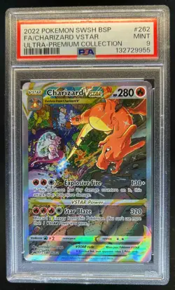 2019-2023 Pokemon SWSH Black Star Promos Charizard VST #SWSH262 PSA 9 - Image 1
