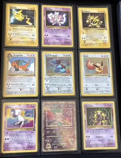 Vintage Pokemon Holo Card Lot RARE Ancient Mew Mewtwo - WOTC - 1999-2000 NM LP - Image 1