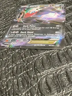 Darkrai EX 74/122 Holo Rare Pokemon Card XY BREAKpoint 2016 - Near Mint - Image 5
